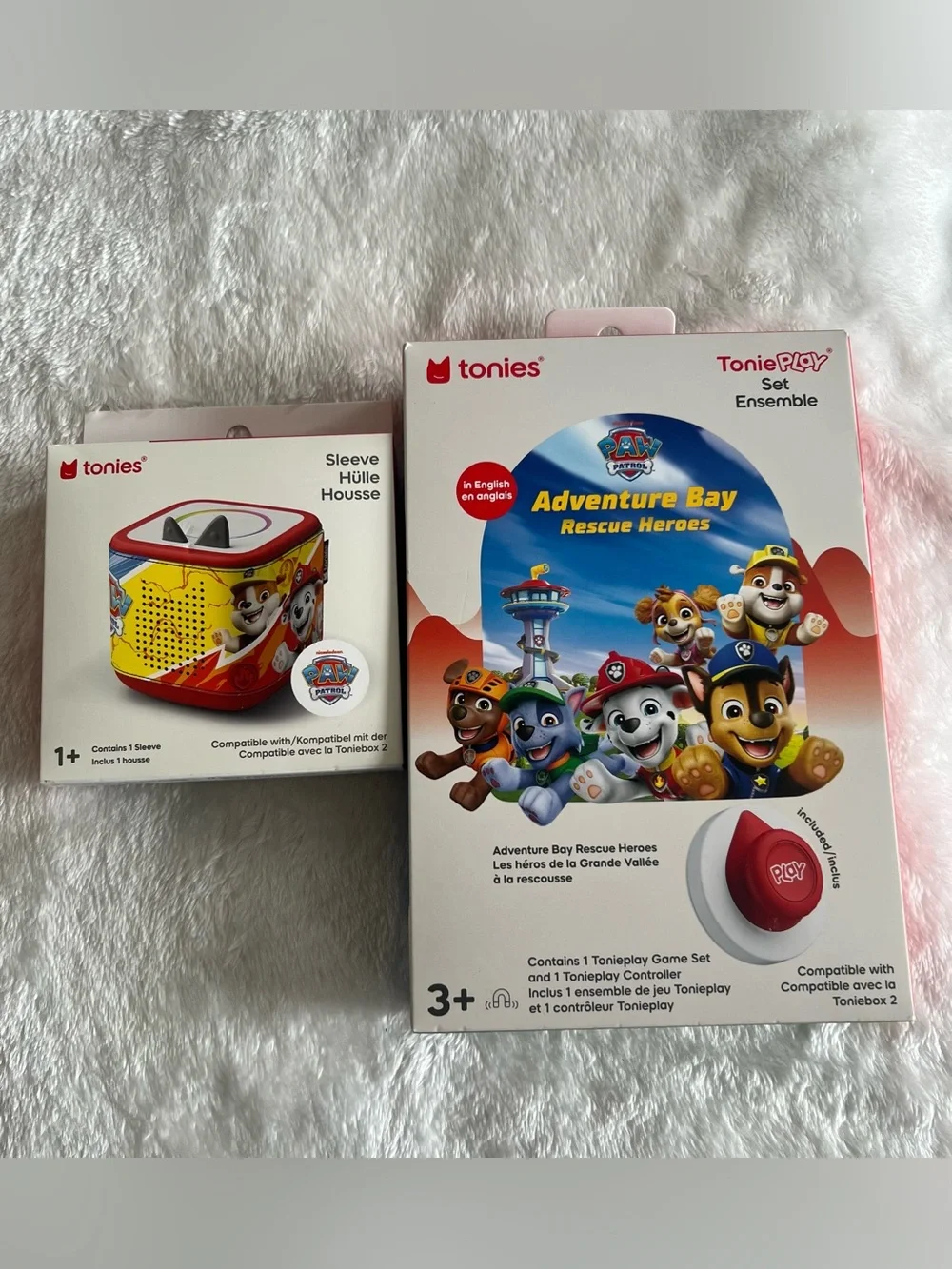 NIB TonieBox 2 Bundle Paw Patrol ToniePlay Game & TonieBox 2 Paw Patrol Sleeve